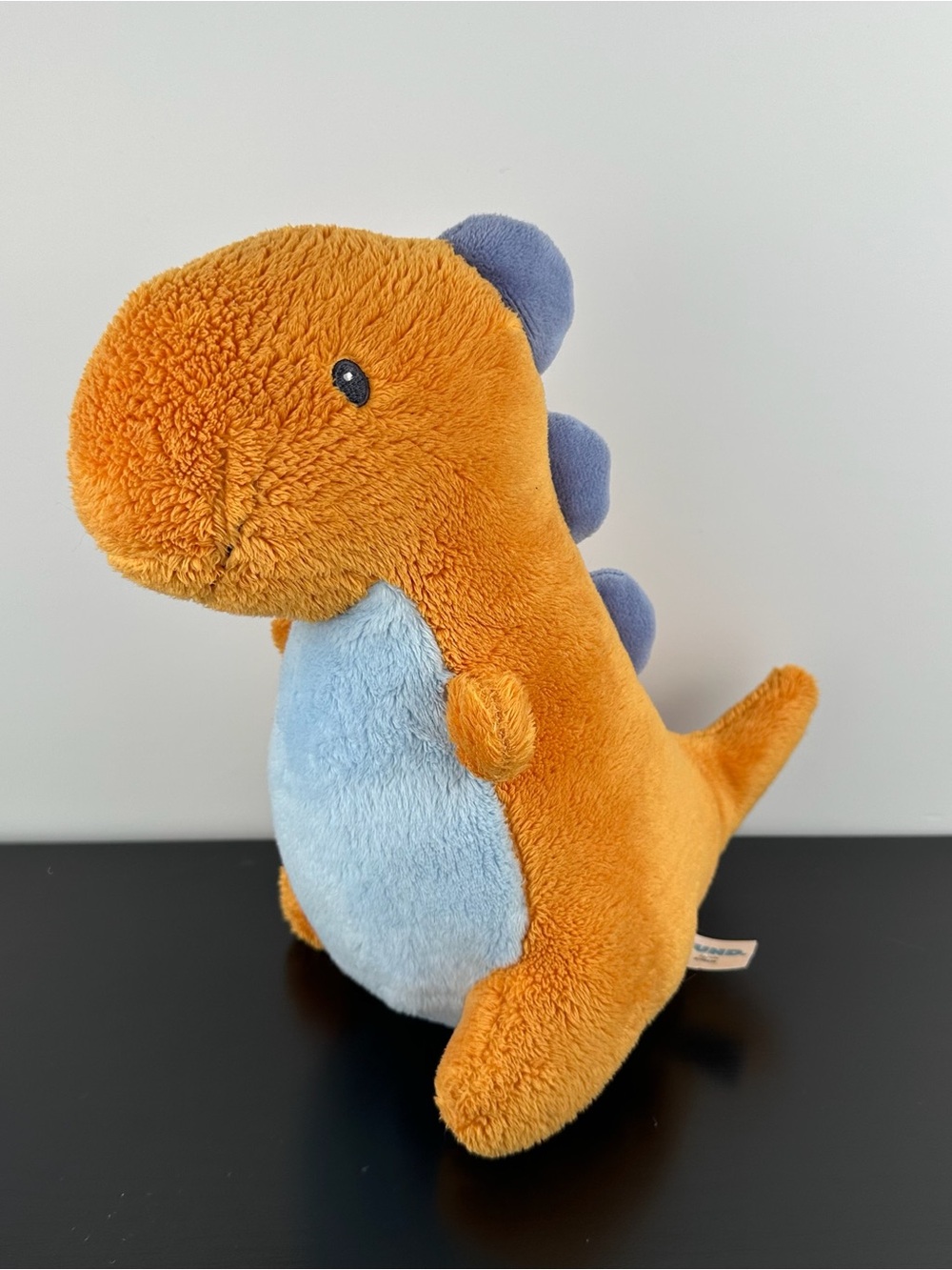 Gund Baby Crom T-Rex Tyrannosaurus Rex Dinosaur 10” Orange Blue Dino Plush